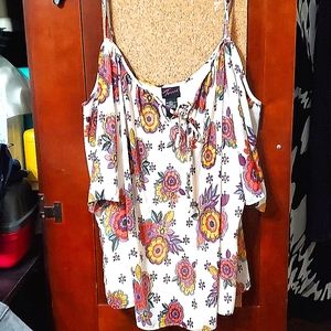Torrid Cold Shoulder Blouse NWOT